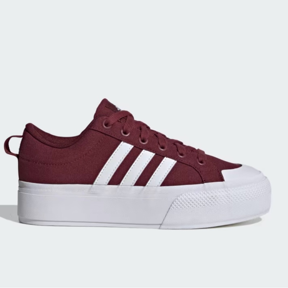 adidas Bravada 2.0 Platform Shoes Shadow Red Cloud White ID5570 Woman’s SizeNWT